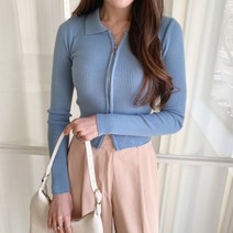 [천삼백케이] [겟잇미] 벨베프 데일리 골지 카라 집업