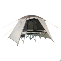 더블 사이즈의 간이침대 포함된 접이식 코트 텐트