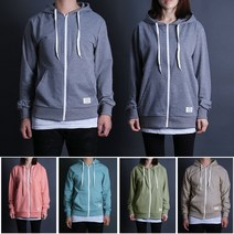 데님투나잇 여자 남자 후드집업 무지후드티 루즈핏 오버핏커플티 남여공용