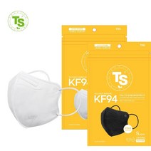 TS가드 KF94 귀안아픈 새부리형 소형 마스크 (화이트/블랙) 50매 현대홈쇼핑 판매중, 소형_화이트(50)
