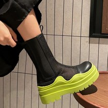 소프트 워커 여름 여성 앵클 부츠 통굽 샌들 신발