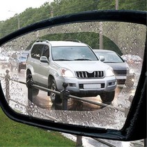 사이드미러 발수 코팅 필름 빽밀러필름 원형 빗속시야, 1개