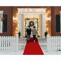 EZLucky 파티용 레드 카펫 러너 7.6 x 9.2m2.6 30피트 130 GSM 펠트 부직포 원단 용 할리우드 결혼식을 위한 통로 영화 테마 파티 장식 무도회용 런웨이 러그