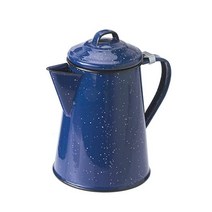 GSI Outdoors 캠핑용 주전자 물 야외 냄비 피크닉 커피포트 199115, 블루, 8 cup