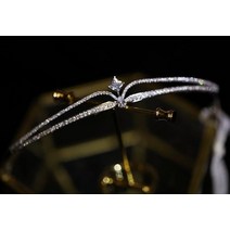 심플한 라인 디자인 지르코늄 반짝반짝 럭셔리 우아한 신부 왕관 웨딩 머리 장식 결혼식 선물