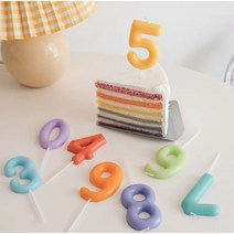 쁘아 파티초 빅 숫자초 이벤트초 예쁜 생일초, 1개, 0