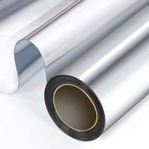 거울시트지 편도 창 개인 정보 보호 필름 주간 자외선 차단 열 제어 반사 색조 홈 오피스 거실, 04 Silver silver_04 60x200 cm