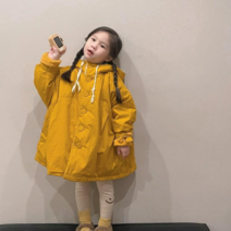 도오빠 와우옐리 아동 점퍼 겨울 아우터 기모 뽀글이 안감 여아용 후드