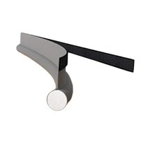 QDY 언더 도어 드래프트 차단기 도어 하단 93cm 도어 소음 감소 스트립, 검은색, 옥스포드 천
