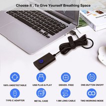 오토마우스 2in 1 자동 마우스 Jiggler 무버 USB 드라이브 감지 불가 움직임 시뮬레이터 컴퓨터용 온/오, 한개옵션0, 한개옵션1