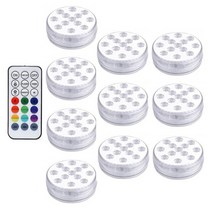 어항 수초 수족관 수조 조명 연못 꽃병 장식에 대 한 usb 충전식 자기 rgb 잠수정 led ip68 방수 수 중 풀, 1 컨트롤러 10 램프