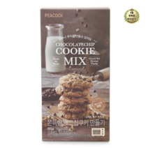 라이브잇 피코크 쫀득한 초코칩쿠키 만들기 쿠키믹스, 3개, 265g