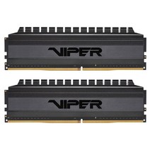 패트리어트 바이퍼 4 블랙 아웃 시리즈 DDR4 16GB 32GB 3600MHz 키트 4000MHz 메모리 게임 오버클럭, (2 x 8GB) 3600MHz