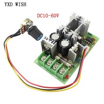 Pwm dc 모터 속도 컨트롤러 스위치 20a 전류 전압 레귤레이터 1060 v pwm 고전력 드라이브 모듈 60a 12 24 36 48