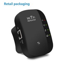 파워딜 무선 와이파이 리피터 익스텐더 300Mbps 라우터 신호 증폭기 부스터 장거리 WPS 암호화, 02 Black_03 US Plug
