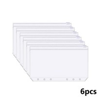 A6 PU 가죽 예산 바인더 노트북 현금 봉투 시스템 세트 돈 절약 지폐 정리용 포켓 포함, [21] zipper Bag
