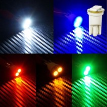 차량라이트 3칩 안등 헤드랜턴 차량용 차폭등 12V 자동차전조등 2발 T10타입 LED전구 자전거전조등 24V LED램프 ed전조등 자동차전구 자전거후미등 5050 W7BA682, 12V_레드LED, 본상품선택