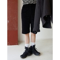 [에잇세컨즈] 블랙 코듀로이 버뮤다 팬츠 (322925HY15) (322925HY15)