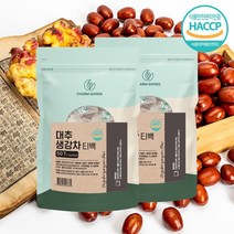 참굿즈 대추생강차 50티백/팩 HACCP인증제품 / 대추 (경북) 생강 (충남서천) /국내산 100%, 50티백x2팩