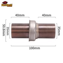 51mm 이동식 DB 킬러 범용 오토바이 배기 이스케이프 촉매 모토 508mm 댐퍼 소음기 머플러 피뢰기 Dit 바이, 01 A