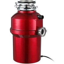 ZOUSHUAIDEDIAN 음식물 쓰레기 처리기 저소음 주방 찌꺼기싱크대 자동 처리기과부하 방지 필수 가전제품색상: 은색, 빨간색