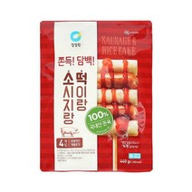 청정원 캠핑음식 소시지랑 떡이랑 소스 소떡소떡 4개입 아이들간식 야채볶음 어린이반찬 간단한요리 간편식 440g, 30세트