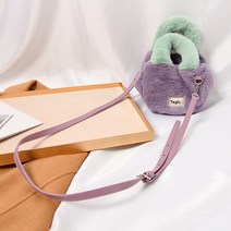 포인트 미니 도트백 페이크퍼 귀여운 숄더백