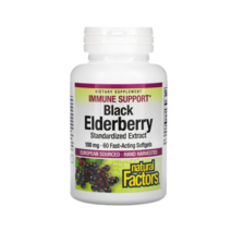 내추럴 팩터스 블랙 엘더베리 100mg 60소프트겔, 1개, 기본