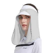 위너리스 써머 페이스커버 햇빛가리개 목토시, 그레이