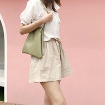 ETC 반바지 린넨 숏 팬츠 허리 밴딩 루즈핏 8컬러