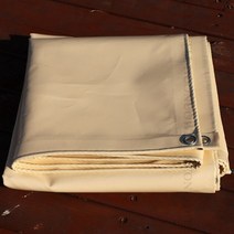 방수포 베이지 PVC 코팅 정원 방수 정자 1000D, 10.Beige - 4x6m