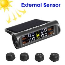 타이어tpms 공기압센서 tpms 태양광 디지털 스마트 자동차 타이어 압력 모니터링 시스템 LCD 디스플레이 자동차 타이어 압력 온도 안전 경보 TPMS, 중국_T02외부 센서