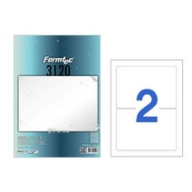 laser 방수라벨(PP-3120 10매 2칸 폼텍), 1개, 상세페이지 참조