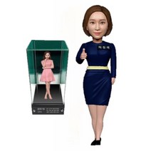 아바타피규어 주문제작 여자 전문직 피규어 퇴직 퇴직패 승진 승진패 트로피 감사 감사패 기념 기념패 축하 축하패 공로 공로패 선물, 1번- 여자 백화점 유니폼