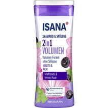 ISANA Shampoo Conditioner 2in1 Volume 이사나 샴푸 컨디셔너 투인원 볼륨 300ml 5팩