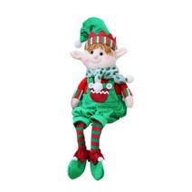 GeweYeeli 긴 다리가있는 장난감 장난감 크리스마스 인형 선물 장식 홈 크리스마스 트리 장식 어린이 선물, type1