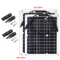 300w 태양광 발전 시스템 220v3000w 인버터 키트 400w 태양 전지 패널 배터리 충전기 완전한 컨트롤러 홈 그리드 캠프 전화 패드, 300w 태양 전지판 x2