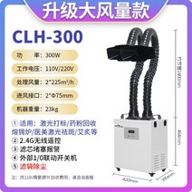 국소배기장치 수집기 이동식 집진기 연기 목공 치과, CLH-300 더블 (필터백 내장)
