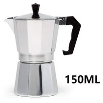Coffeeware 전기 에스프레소 커피 포트 메이커 내구성 모카 카페테이라 여과기 실용 모카 포트 50100150ml, 150ML