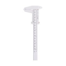150mm 플라스틱 버니어 캘리퍼스 보조 위치 눈금자 목공 마킹 황금 비율 DIY 측정 도구, 하얀색, 1개