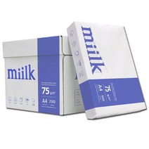밀크 A4 복사용지 75g 2500매 1BOX