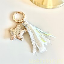 Mint berry tassel 백참 키링 이니셜, 4.원터치링