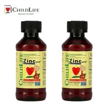 Childlife 차일드라이프 징크플러스 유아 키즈 어린이 돌아기 아연 구리 망고딸기 118ml 2팩, 2개