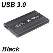 SATA케이블 사타 ssdUSB 3.0 2.0 2.5 인치 하드 드라이브 디스크 인클로저 HDD 외장 박스 케이스 알루미, 06 USB 3.0 BLACK