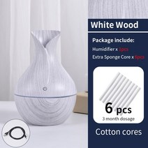 가습기 초음파 아로마 테라피 에센셜 오일 디퓨저 쿨 미스트 분무기 air humificador car mist maker fogger usb mini home, 화이트 3개월 복용량, 협력사