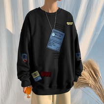 남성 오버핏 후드 티 집업 빅사이즈 맨투맨 스웨터 그래픽 swearshirts 블랙 캐주얼 가을 스트리트 힙합 용 스웨트 셔츠