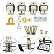 목공 트리머 CNC 3018 Pro X 축 업그레이드 키트 정장 라우터 밀링 머신 액세서리 슬라이딩 테이블, 한개옵션0