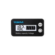 DC 배터리 전압계 12V-70V 용량 표시기 전력계 리튬 납산 셀 12V 24V 48V 자동차 바이 볼트 측정기용, White Display