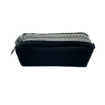 스타팬시 심플 큰지퍼 필통, 3개, 블랙