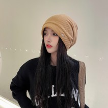 다오라인 가을 겨울 끈조절 기모 비니 두건 미시 항암 모자